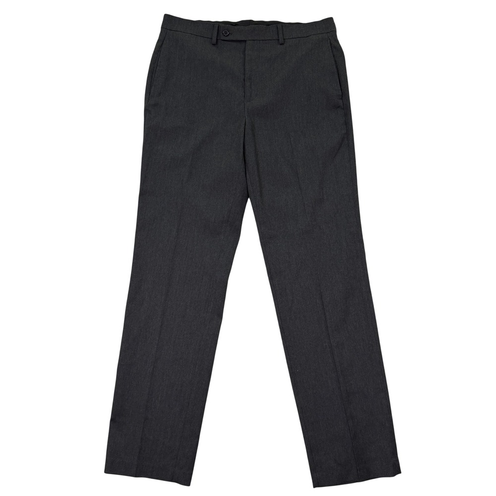Lauren Ralph Lauren Mens 33x32 Dress Pant Charcoal Gray Stretch Trousers Stretch
